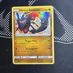Shining Rayquaza 56 Shining Legends Shiny Holo Rare Pokemon TCG NM - Image 1
