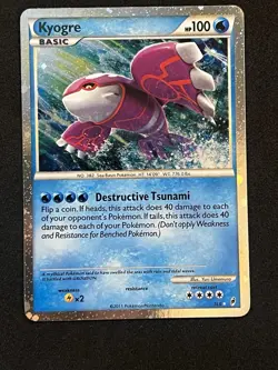 Pokemon TCG Kyogre Call of Legends SL6 Holo Shiny Holo Rare LP English - Image 1