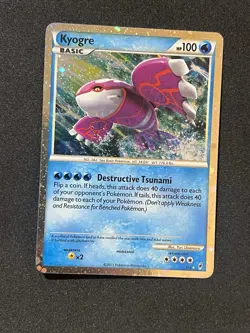 Pokemon TCG Kyogre Call of Legends SL6 Holo Shiny Holo Rare LP English - Image 2