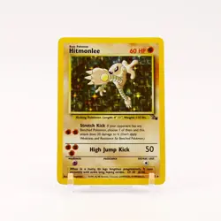 Hitmonlee - 7/62 Fossil Unlimited Holo Rare Pokemon - NM/LP - Image 1