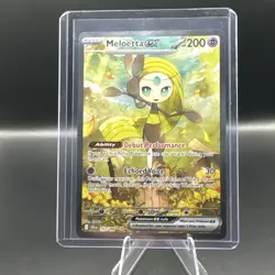 2025 Pokemon TCG Black Bolt Meloetta Ex Special Illustration Rare Holo #167/086 - Image 1