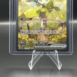 2025 Pokemon TCG Black Bolt Meloetta Ex Special Illustration Rare Holo #167/086 - Image 2