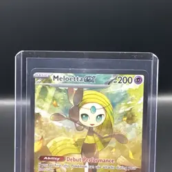 2025 Pokemon TCG Black Bolt Meloetta Ex Special Illustration Rare Holo #167/086 - Image 3