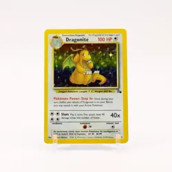 Dragonite - 4/62 Fossil Unlimited Holo Rare Pokemon - MP - Image 1