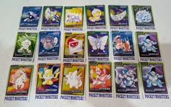 Bandai Carddass 1997 Pokemon Lot Of 18 Japanese Pocket Monsters - Image 1