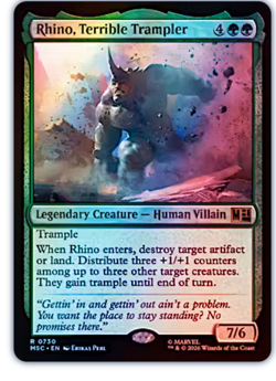 Rhino, Terrible Trampler - Foil Commander: Marvel Super Heroes - Image 1