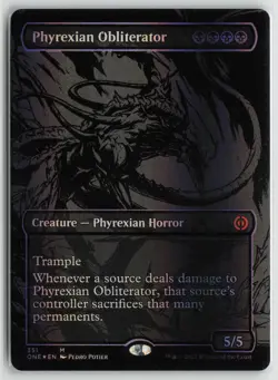 Phyrexian Obliterator (Oil Slick Raised Foil) 351 All Will Be One MTG Foil LP - Image 1