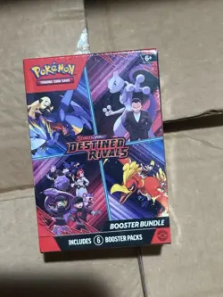 Destined Rivals Booster Bundle Box Sealed - 6 Pokemon TCG Booster Packs - Image 1