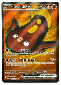 Stunfisk Ex 252/217 - Pokemon TCG - Ascended Heroes Ultra Rare Holo - Image 1