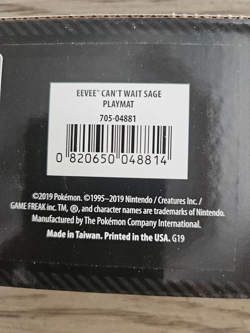 Pokemon Center Eevee Can’t Wait Sage Playmat Sealed 2019 Official TCG - Image 4