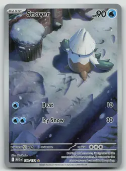 Pokemon Snover 140/132 Mega Evolution Illustration Rare Holo NM - Image 1
