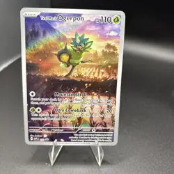 Teal Mask Ogerpon 123-Pokemon TCG-Twilight Masquerade Black Star Promo-Holo-NM - Image 1