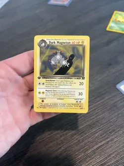 Pokemon TCG Dark Magneton 1st Edition 28/82 Team Rocket Rare Regular 60HP - Image 4