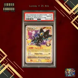 🇫🇷 LUXRAY Niv. X PSA 10 - CELEBRATIONS 25 ANS 109/111 FR EB Carte Pokemon 🇫🇷 - Image 1