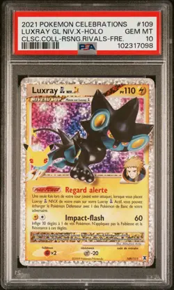 🇫🇷 LUXRAY Niv. X PSA 10 - CELEBRATIONS 25 ANS 109/111 FR EB Carte Pokemon 🇫🇷 - Image 2
