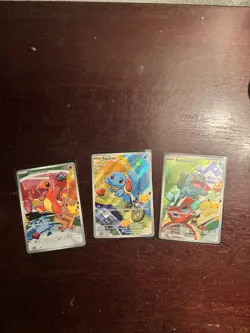 Pokemon TCG First Partner Illustration Gen 1 Kanto Starters Set MEP 037/038/039 - Image 1