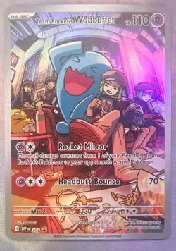 The Pokemon Company Team Rocket's Wobbuffet 203 SV Promo Holo EN 110 HP - Image 1
