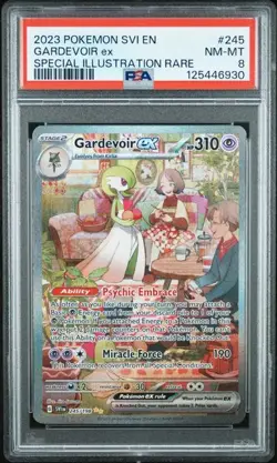 PSA 8 2023 Pokemon SVI En Gardevoir EX Special Illustration Rare #245 NM Mint - Image 1