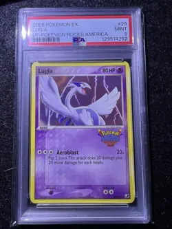 2005 Ex Unseen Forces- LUGIA #29 -2005 Pokemon Rocks America Promo PSA Mint 9 - Image 4