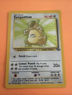 Pokemon TCG Kangaskhan Jungle 5/64 Holo Unlimited Holo Rare - Image 1
