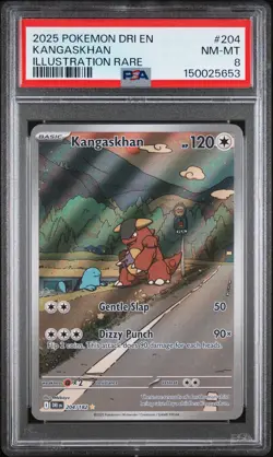 Pokemon Kangaskhan Illustration Rare Holo 204/182 Destined Rivals PSA 8 NM/MT - Image 1
