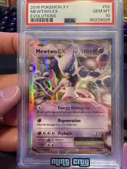 Pokemon XY Mewtwo EX #52 Holo Evolutions 2016 PSA 10 GEM Mint Holo Rare English - Image 1