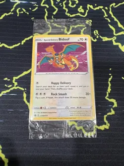 Pokemon Special Delivery Bidoof #SWSH177 Holo Promo Sealed (see desc for ship) - Image 1