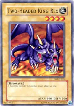 1x (EX) Two-Headed King Rex - DB2-EN096 - Common - Unlimited Edition YuGiOh - Image 1