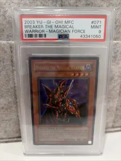 2003 YU-GI-OH! Breaker The Magical Warrior MFC-071 Ultra Rare PSA 9 Mint POP 27 - Image 1