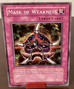 LP) Mask of Weakness - LON-015 - Common - Unlimited Edition YuGiOh - Image 1
