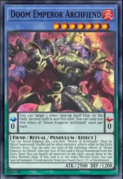 Yugioh Archfiend Emperor BPRO-EN031 1st Edition Ultra Rare NM Presale - Image 1