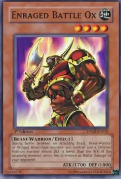 1x (EX) Enraged Battle Ox - DPKB-EN018 - Common - 1st Edition YuGiOh - Image 1