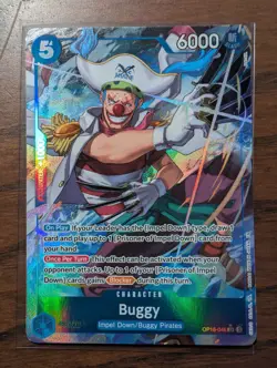Buggy Alt Art OP16-048 The Time of Battle One Piece English NM - Image 1