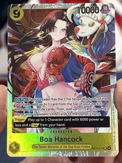 Boa Hancock OP14-112 The Azure Sea's Seven English One Piece TCG Super Rare NM - Image 2