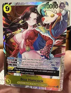 Boa Hancock OP14-112 The Azure Sea's Seven English One Piece TCG Super Rare NM - Image 4