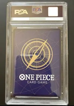 LUFFY OP05-119 PSA 9 PARALLEL FIST OF DIVINE SPEED 3RD ANNIVERSARY GOLD JAPANESE - Image 2