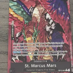 ONE PIECE TCG St. Marcus Mars Alternate Art OP13-091 Carrying On His Will FOIL - Image 3
