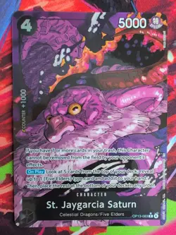 St. Jaygarcia Saturn (Alternate Art) OP13-083 Carrying On His Will Foil - Image 1