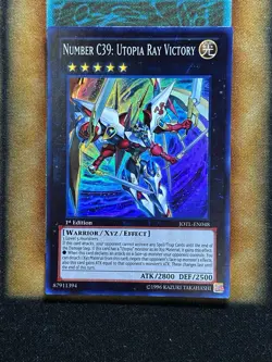 Yugioh Number C39: Utopia Ray Victory JOTL-EN048 Super Rare 1st Ed LP - Image 1