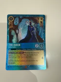 Disney Lorcana The Queen Mirror Seeker Foil Promo Costco 12/P3 First Chapter - Image 1