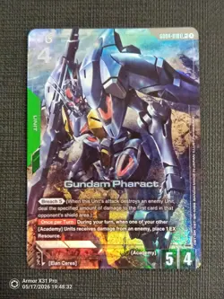 Gundam Pharact GD04-018 (LR+) Phantom Aria Gundam Card Game Mint Condition!!! - Image 1