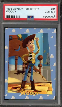 1995 Skybox Toy Story Woody Rookie Card #31 PSA 10 Gem Mint - Image 1