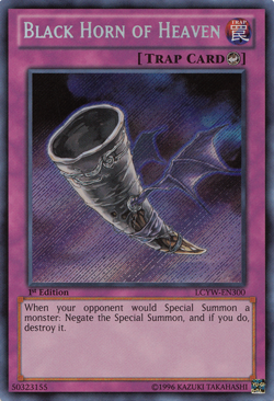 Black Horn of Heaven [LCYW-EN300] Secret Rare Lightly Played 1st Edition - Yugio - Image 1