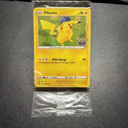 Pikachu - 028/078 - Pokemon Go SEALED Sword & Shield Holo Rare Card NM - Image 1