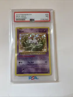 2016 POKEMON XY EVOLUTIONS #53 MEW-HOLO PSA 7 CARD - Image 2