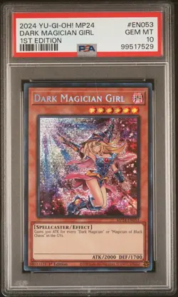 YUGIOH PSA 10 Dark Magician Girl MP24-EN053 Secret Rare 1st Edition - Image 1