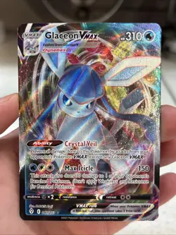 Glaceon VMAX 041/203 SWSH07: Evolving Skies Ultra Rare Pokemon Card - Image 1