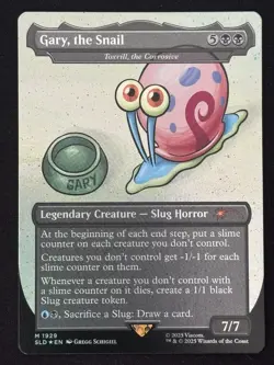 1x MTG Gary, the Snail - Toxrill, the Corrosive (Rainbow Foil) - (SLD) #1929 - Image 1