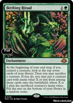 MTG Birthing Ritual [MH3 - 146] MP Foil - Image 1