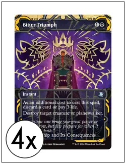 4x Bitter Triumph, Mystical Archive, Secrets of Strixhaven, Magic MTG NM - Image 1